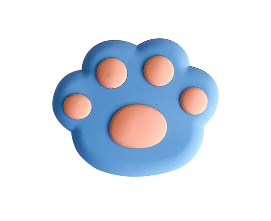 Держатель для телефона 3D Лапа Синяя/Оранжевая