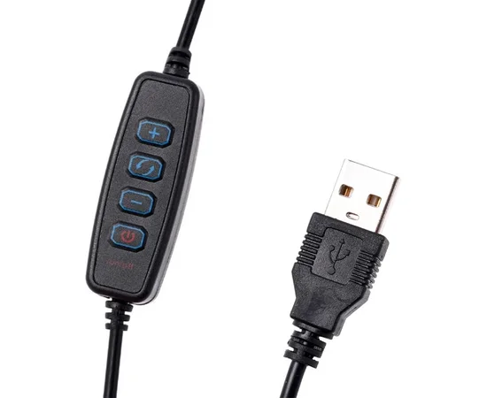 Кольцевая лампа D35 35см с держателем, без подставки Черный