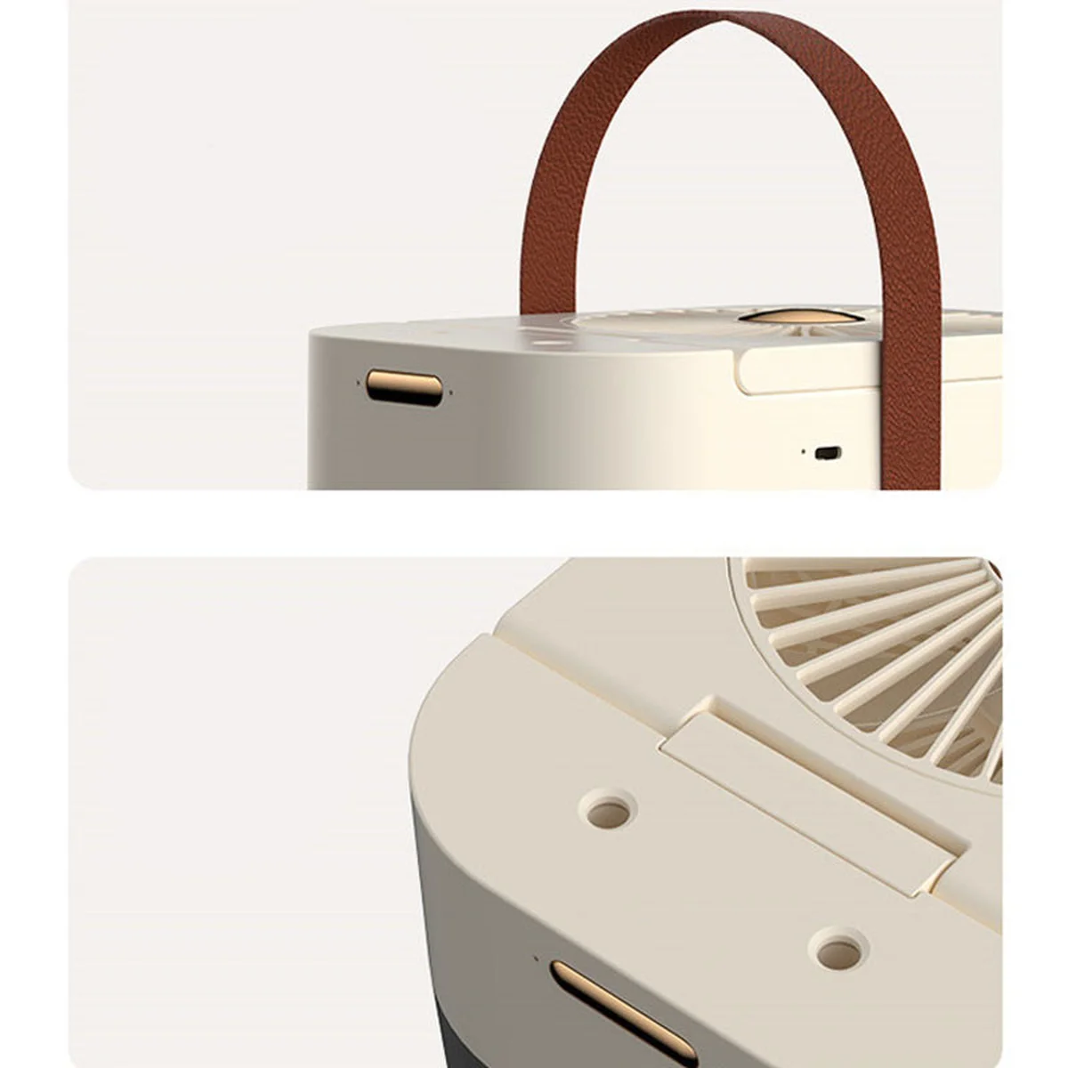 Настільний вентилятор Q7 з водяним охолодженням 3600 mAh White