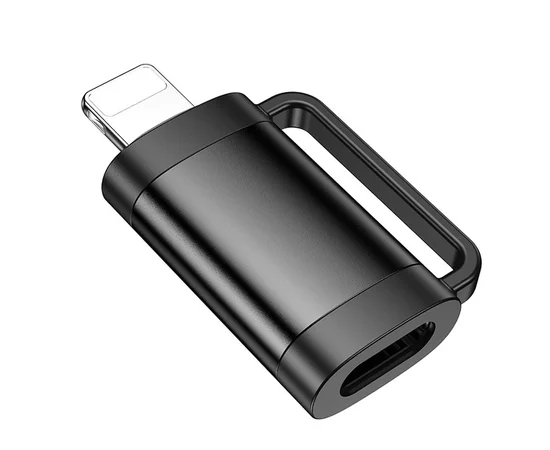 Переходник Hoco UA31B OTG Lightning male to Type-C female Black