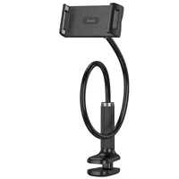 Регулируемая подставка для телефона/планшета Hoco HD10 Bamboo lazy stand Black