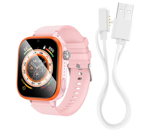 Детские cмарт-часы Hoco Y101 4G Pink