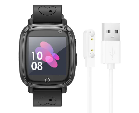 Детские cмарт-часы Hoco Y100 with call function Black