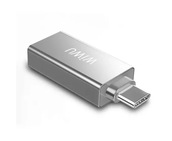 Переходник HUB WIWU T02 USB Type-C Серебряный