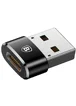 Переходник Baseus USB Male To Type-C Female Adapter Converter 5A (CAAOTG) Черный