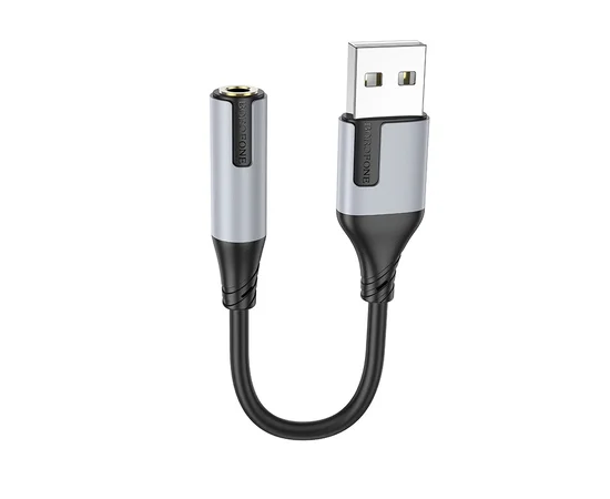 Переходник Borofone BV19 Creator USB to 3.5mm Black