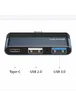 Переходник HUB Usams US-SJ490 Type-C Mini Hub (2USB port + Type-C) Темно-серый