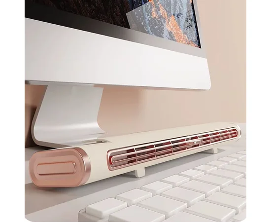 Настільний вентилятор F3 Tower Fan 3 speeds with battery 1200 mAh Biege