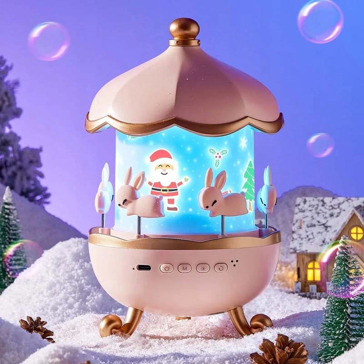 Ночник Fairy Tale E11 with Bluetooth 1200 mAh Pink