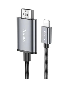 Переходник Hoco UA27 HD Lightning to HDMI (2m) Metal gray