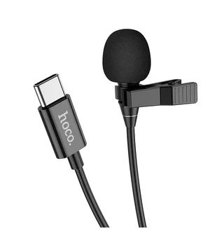 Микрофон петличный Hoco L14 Type-C Black Микрофон петличный Hoco L14 Type-C Black