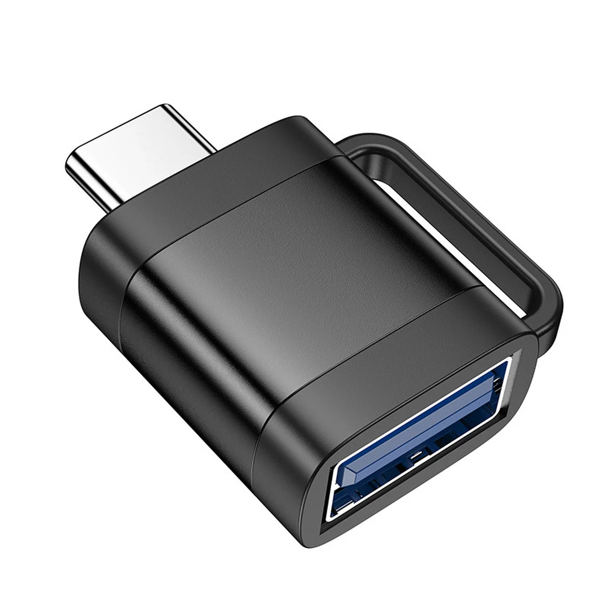 Переходник Hoco UA31C OTG Type-C male to USB female Black