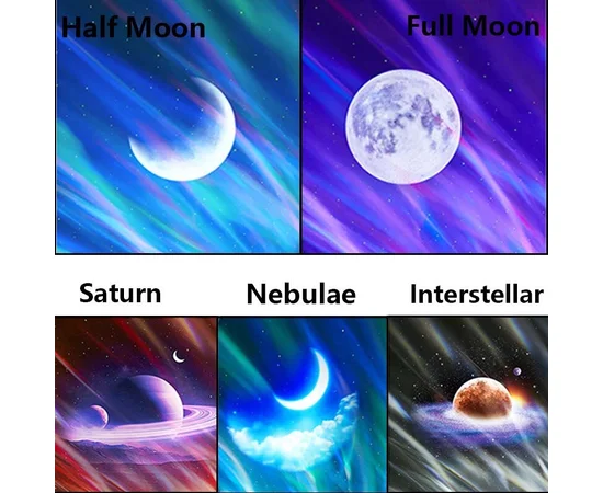 Проектор-нічник Magic Star E12B 2400 mAh White