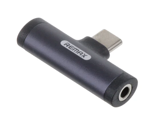 Переходник Remax RL-LA03a Type-C-3.5 AUX Черный