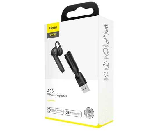 Bluetooth гарнитура Baseus A05 (NGA05) Черный