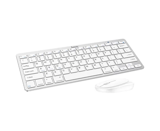 Набор клавиатура + мышь Hoco DI05, беспроводной Белый