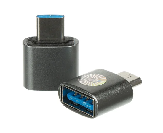 Переходник "Metal Short" USB 3.0 OTG - Type-C YHL-T9 Серый