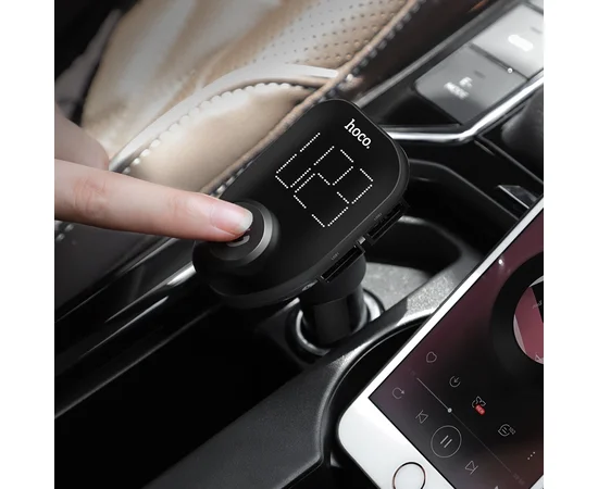 FM модулятор HOCO E45 Черный