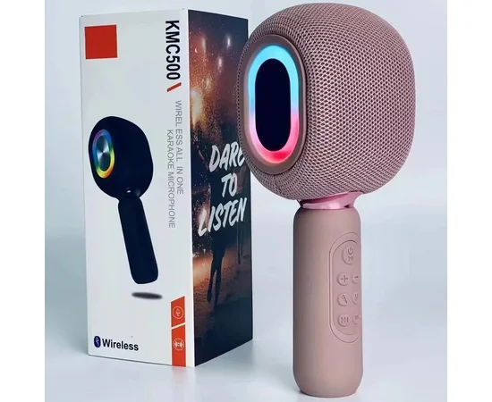 Караоке Микрофон-колонка KMC500 Pink