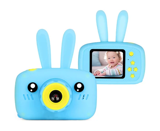 Детская фотокамера Baby Photo Camera Rabbit Голубой