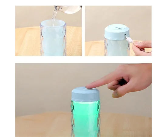 Увлажнитель воздуха Color Diamond c LED подсветкой (lamp+fan) Голубой