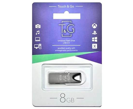 Флеш-драйв USB Flash Drive T&G 117 Metal Series 8GB Черный
