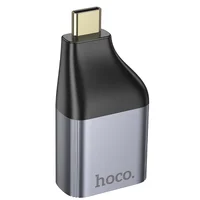 Переходник Hoco UA35 Type-C to RJ45 Metal grey