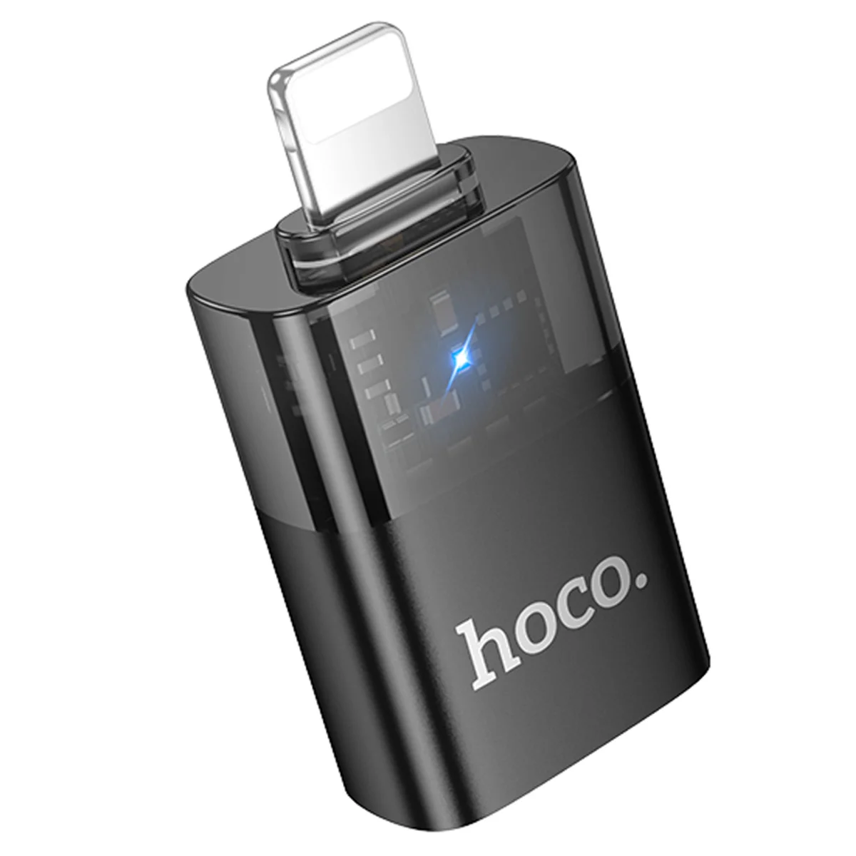 Переходник Hoco UA36 Lightning male to USB female Black