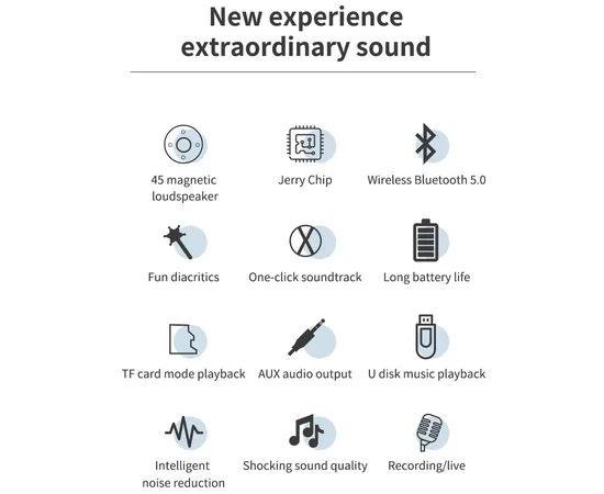 Караоке Микрофон-колонка DS810 Black