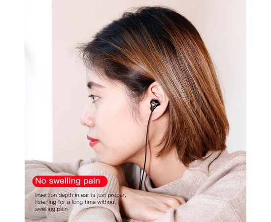 Проводная гарнитура Baseus Encok H06 3.5mm (stereo) (NGH06) Черный