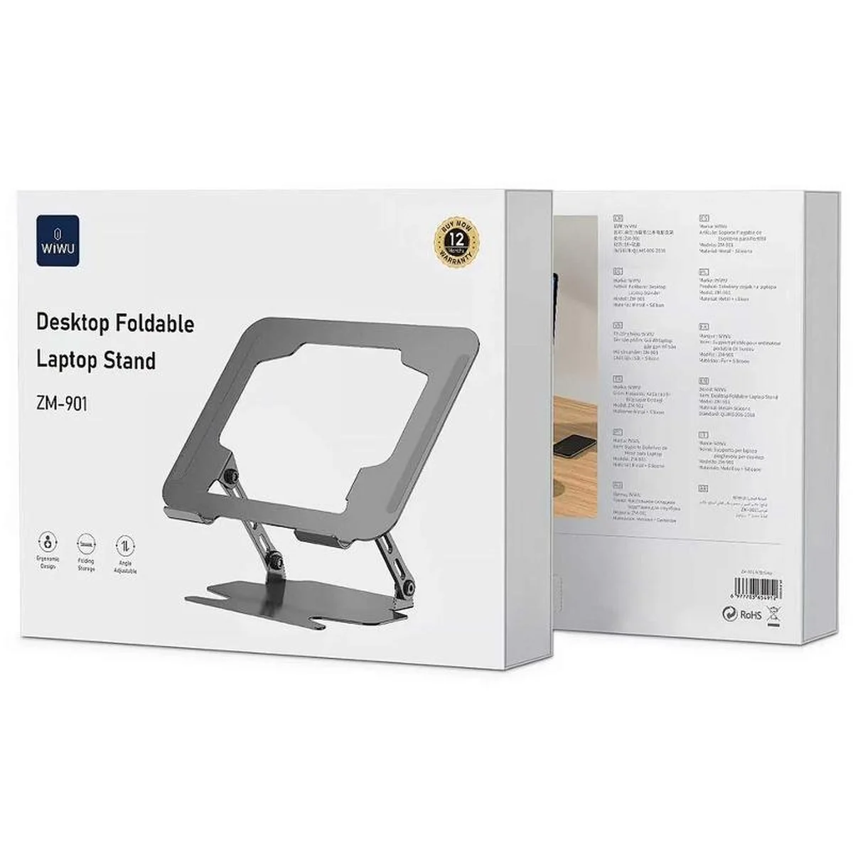 Подставка для ноутбука WIWU ZM-901 Laptop Stand Grey