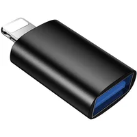 Переходник Borofone BV26 Lightning Male to USB Female USB2.0 Black