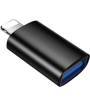 Перехідник Borofone BV26 Lightning Male to USB Female USB2.0 Black