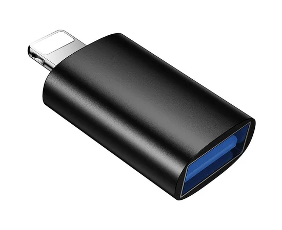 Перехідник Borofone BV26 Lightning Male to USB Female USB2.0 Black