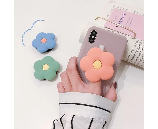 Держатель для телефона 3D Цветок / Зеленый