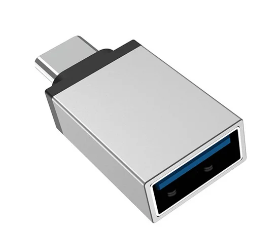 Переходник Borofone BV3 OTG to Type-C Серебряный