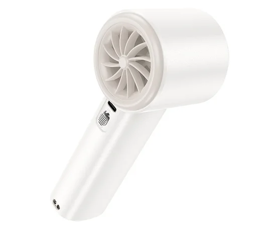 Портативный вентилятор Hoco HX64 Hurricane high speed handheld fan 3600 mAh White