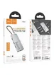 Переходник HUB Hoco HB51 Wow 6in1 (Type-C to HDTV+RJ45+PD+3xUSB3.0) Deep space gray