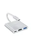Переходник HUB Hoco HB14 Type-C to USB3.0+HDMI+PD Стальной