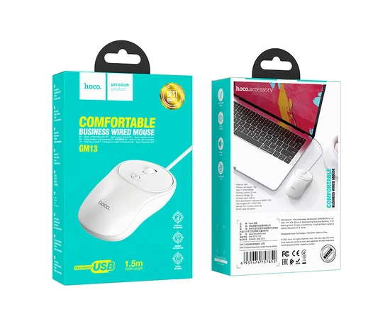 Мышь Hoco GM13 Esteem Белый