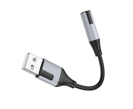 Переходник Borofone BV19 Creator USB to 3.5mm Black