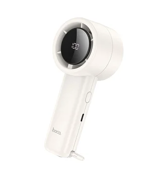Портативный вентилятор Hoco HX63 Fashion high-speed handheld fan 2000 mAh White Портативный вентилятор Hoco HX63 Fashion high-speed handheld fan 2000 mAh White