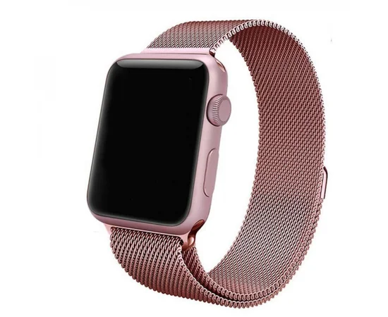 Ремінець Milanese Loop Design для Apple watch 42mm / 44mm Rose Gold