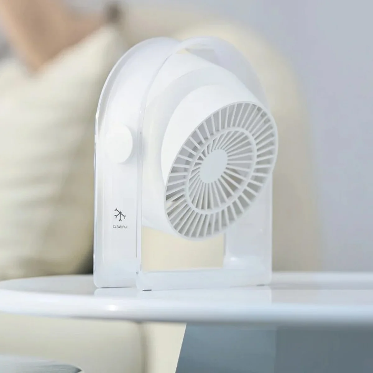 Портативный вентилятор WIWU WI-FS07 Snow desktop fan White