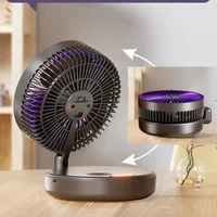 Портативный вентилятор Folding Light Fan 3in1 5000mAh Grey