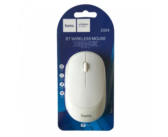Мышь Hoco DI04 BT Wireless Mouse Белый