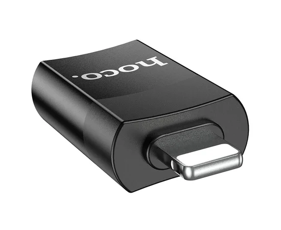 Переходник Hoco UA17 Lightning Male to USB Female USB2.0  Черный