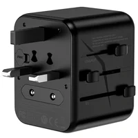 Сетевой универсальный переходник WIWU UA012 Warrior 12W + 1USB-A/1C Black