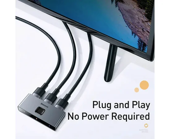 Переходник HUB Baseus Matrix HDMI Switcher (CAHUB-BC0G) Space Gray