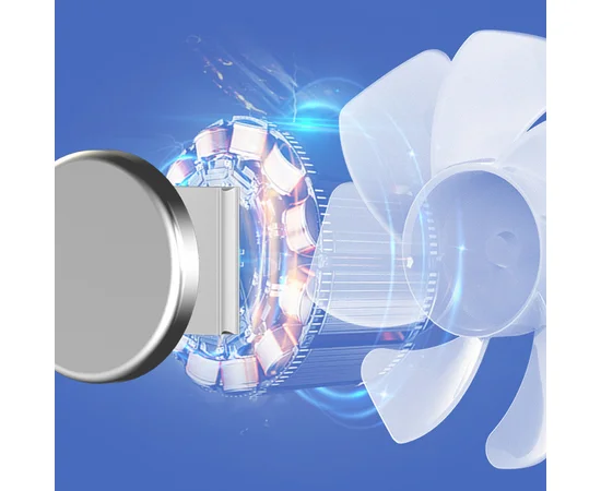 Портативный вентилятор SQT-BF2 с карабином 1800mAh Pink